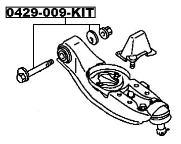 0429-009-KIT - REPAIR KIT, CAMBER ADJUSTING ECCENTRIC BOLT