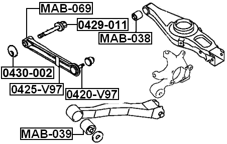 0429-011 - CAMBER ADJUSTING ECCENTRIC BOLT