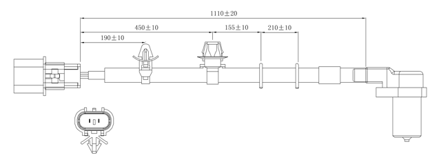 04606-002 - ABS SENSOR FRONT RIGHT