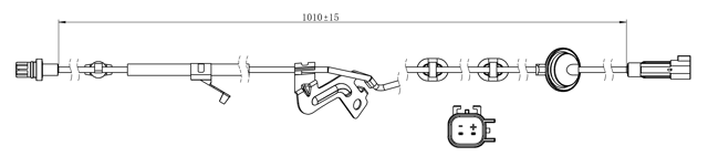 04606-005 - ABS SENSOR REAR LEFT