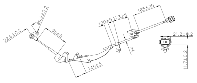 04606-014 - ABS SENSOR FRONT RIGHT