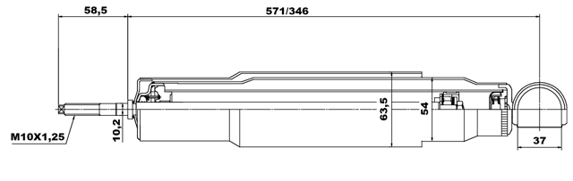 04655699R - REAR SHOCK ABSORBER