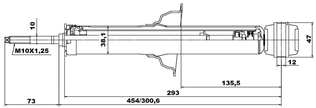 04659939R - REAR SHOCK ABSORBER