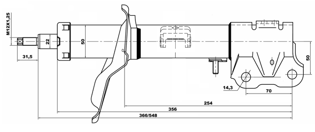 04660882FR - SHOCK ABSORBER FRONT RIGHT