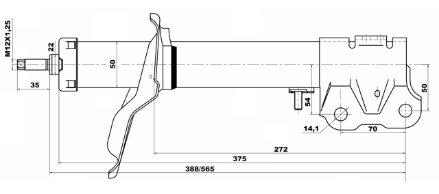 04660919FR - SHOCK ABSORBER FRONT RIGHT