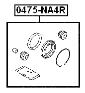 0475-NA4R - REAR BRAKE CALIPER REPAIR KIT (SET FOR ONE SIDE)