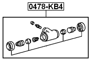 0478-KB4 - REAR WHEEL BRAKE CYLINDER