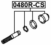 0480R-CS - CLUTCH MASTER CYLINDER REPAIR KIT