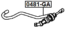 0481-GA - CLUTCH MASTER CYLINDER