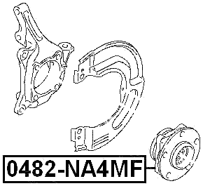 0482-NA4MF - FRONT WHEEL HUB