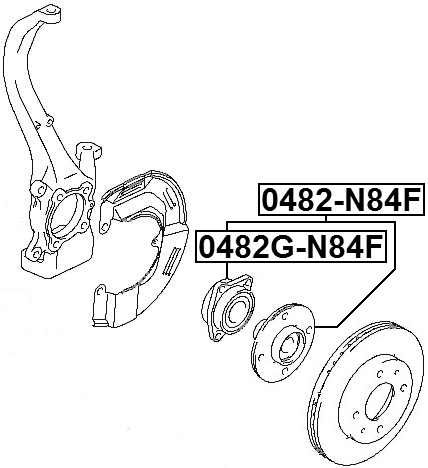 0482G-N84F - FRONT WHEEL HUB