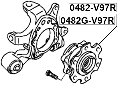 0482G-V97R - REAR WHEEL BEARING
