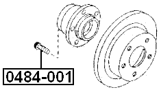0484-001 - WHEEL STUD