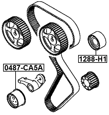 0487-CA5A - TIMING BELT TENSIONER PULLEY