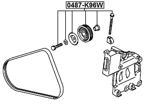 0487-K96W - PULLEY TENSIONER KIT