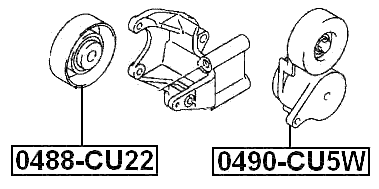 0490-CU5W - BELT TENSIONER