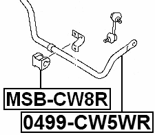 0499-CW5WR - STABILIZER REAR D20