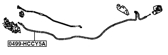 0499-HCCY5A - CABLE ASSEMBLY HOOD LOCK CONTROL