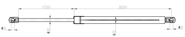 05117-003 - BOOT GAS STRUT L494/635N