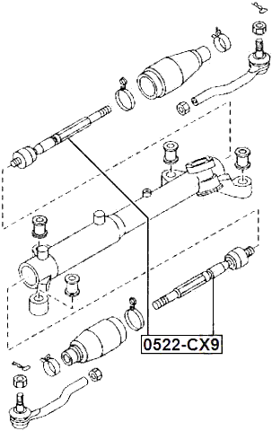 0522-CX9 - STEERING TIE ROD