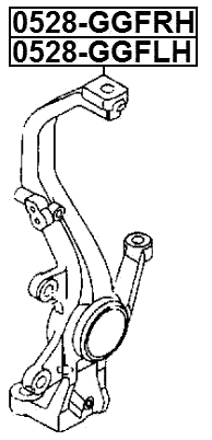 0528-GGFLH - STEERING KNUCKLE LEFT
