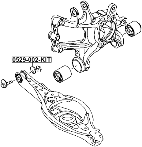 0529-002-KIT - REPAIR KIT, CAMBER ADJUSTING ECCENTRIC BOLT