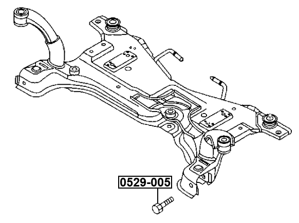 0529-005 - SUSPENSION ARM BOLT W/ WASHER