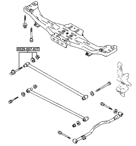 0529-007-KIT - REPAIR KIT, CAMBER ADJUSTING ECCENTRIC BOLT