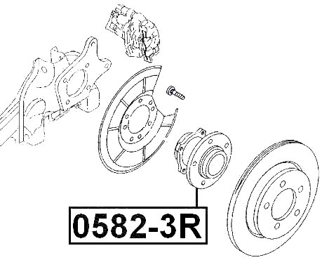 0582-3R - REAR WHEEL HUB