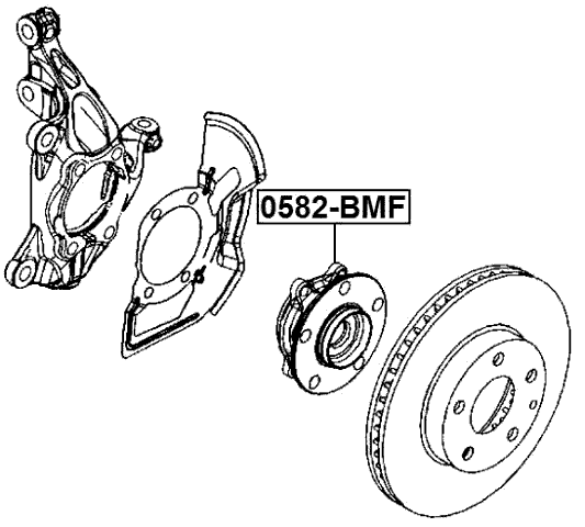 0582-BMF - FRONT WHEEL HUB