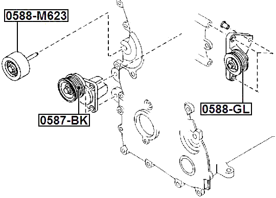 0587-BK - PULLEY TENSIONER KIT