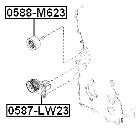 0587-LW23 - BELT TENSIONER