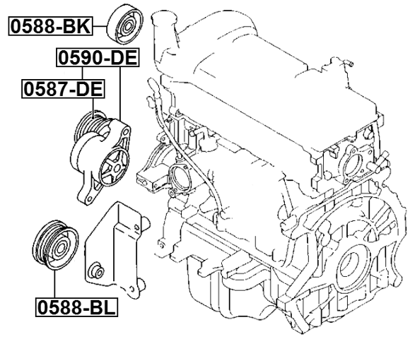 0590-DE - BELT TENSIONER