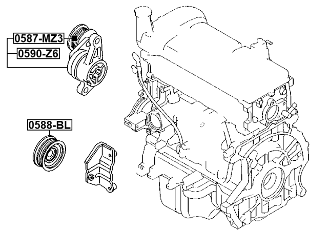 0590-Z6 - BELT TENSIONER