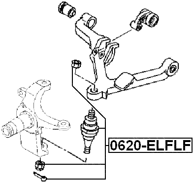 0620-ELFLF - BALL JOINT FRONT LOWER ARM