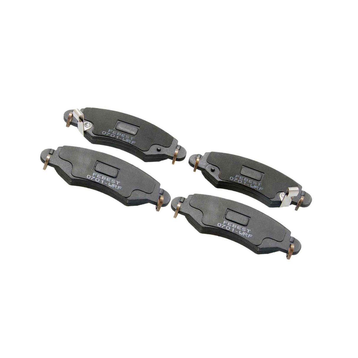0701-WRF - PAD KIT, DISC BRAKE, FRONT (WITH ANTI SQUEAL SHIM) Braking System, Brake Pads