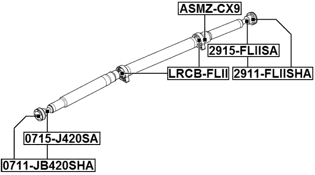 0715-JB420SA - DRIVE SHAFT CV JOINT BOOT