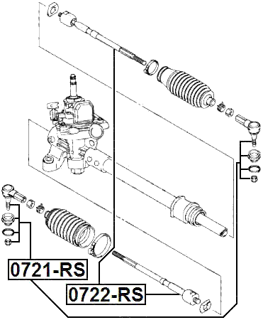 0721-RS - STEERING TIE ROD END