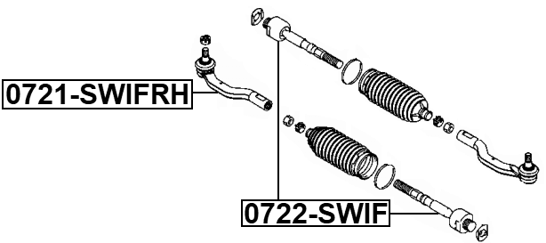 0721-SWIFRH - STEERING TIE ROD END RIGHT