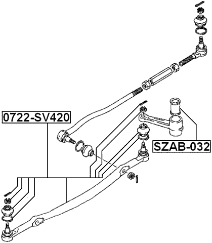 0722-SV420 - STEERING TIE ROD