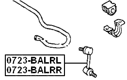 0723-BALRL - REAR LEFT STABILIZER LINK