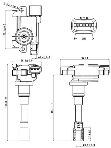 07640-001 - IGNITION COIL