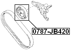 0787-JB420 - TENSION PULLEY