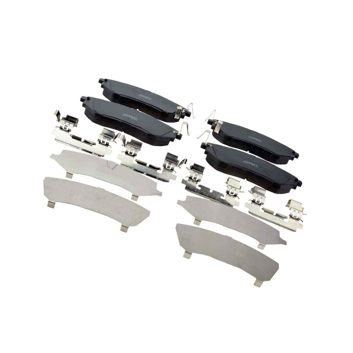 0801-W10F - PAD KIT, DISC BRAKE, FRONT - KIT (WITH ANTI SQUEAL SHIM, WITH BRACKETS) Braking System, Brake Pads
