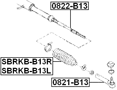 0822-B13 - STEERING TIE ROD