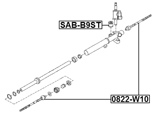 0822-W10 - STEERING TIE ROD
