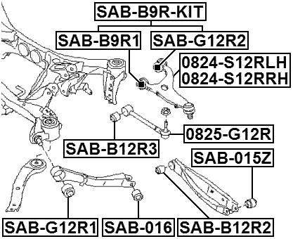 0824-S12RLH - LEFT UPPER REAR ARM