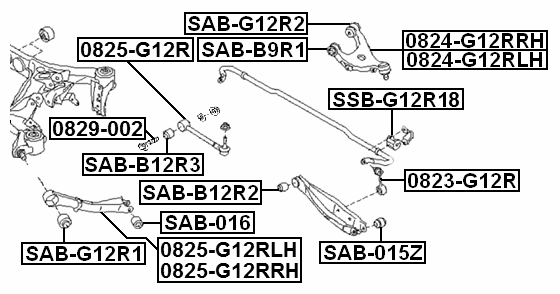 0829-002 - CAMBER ADJUSTING ECCENTRIC BOLT