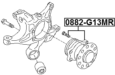 0882-G13MR - REAR WHEEL HUB