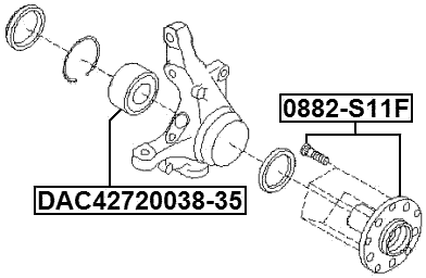 0882-S11F - FRONT WHEEL HUB